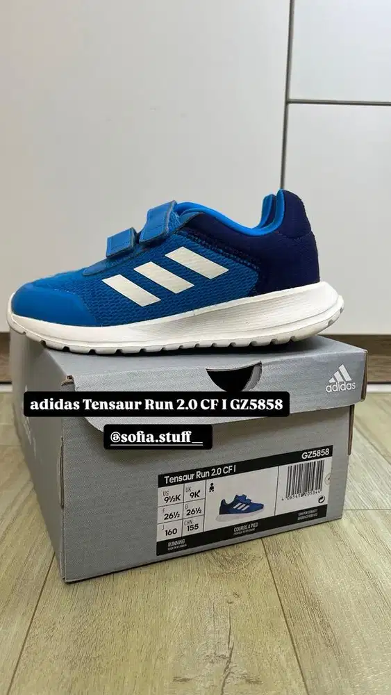 Sepatu Anak adidas Tensaur Run 2.0 CF GZ5858 Size 26½ 16cm Original