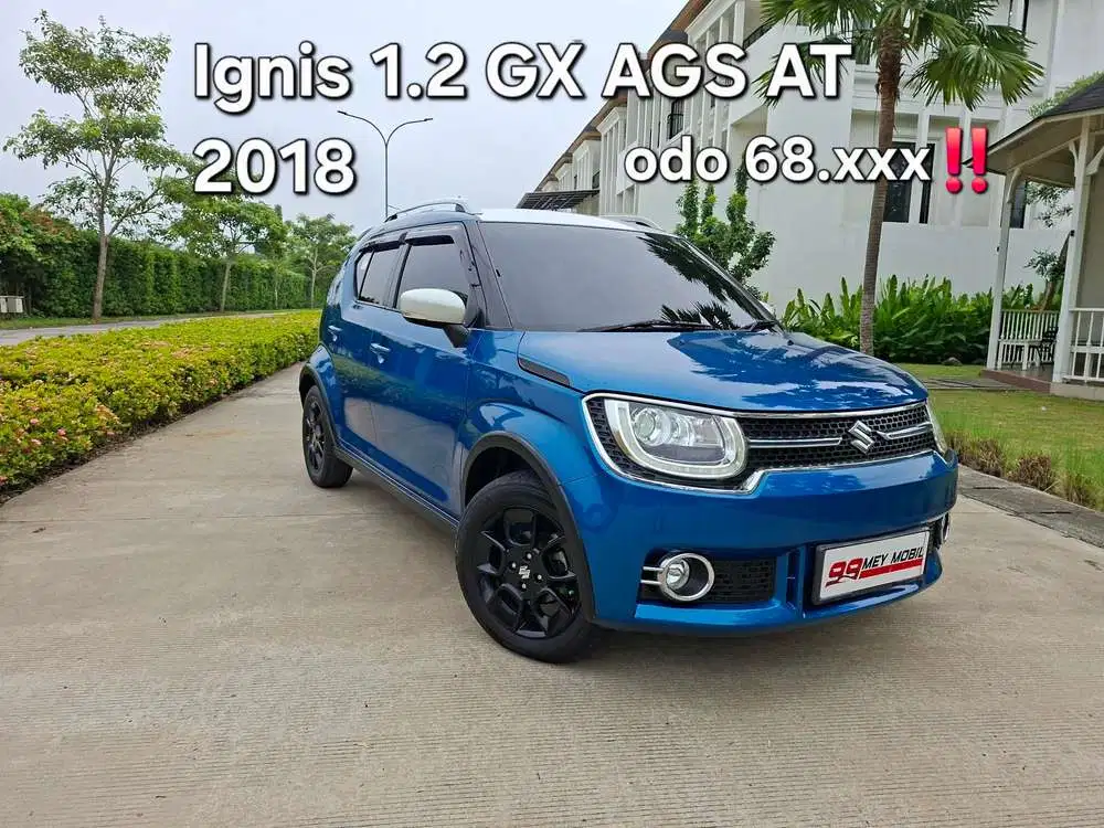 Odo 68.xxx‼️ IGNIS 1.2 GX AGS AT 2018 Blue metalik
