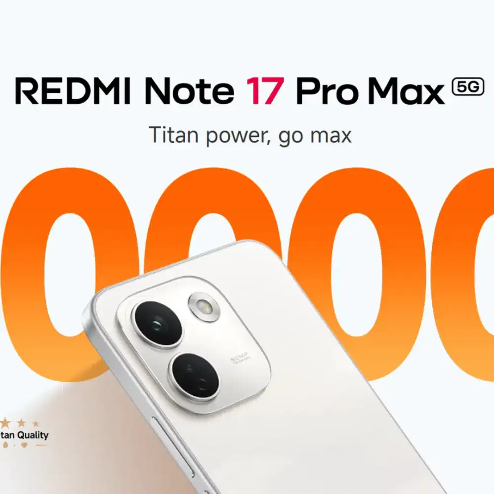 Xiaomi redmi Note 17 pro Max.. Cicilan bisa promo! 0% syarat KTP aja