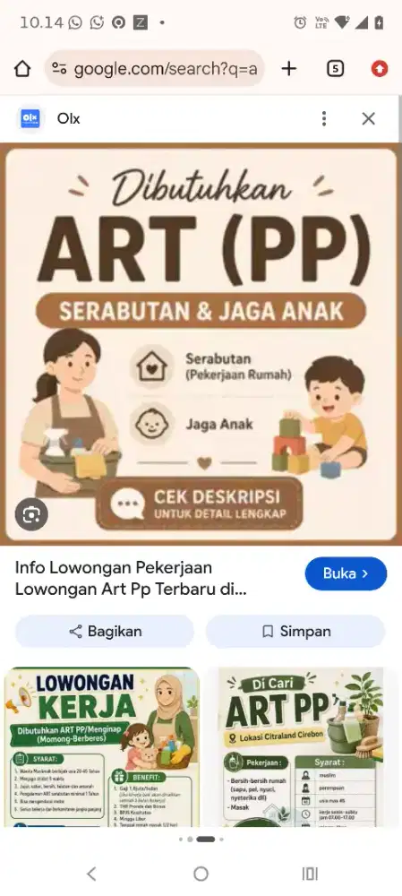 ART BEBERES & MOMONG PP (DIBANTU ART 1 LG, JADI KERJA BERDUA)
