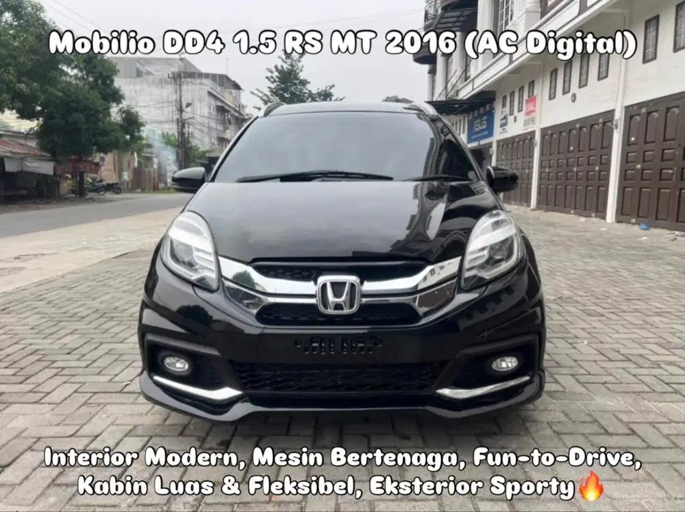 (TDP 29 JUTA!) Honda Mobilio DD4 1.5 RS Manual Hitam 2016 (AC Digital)