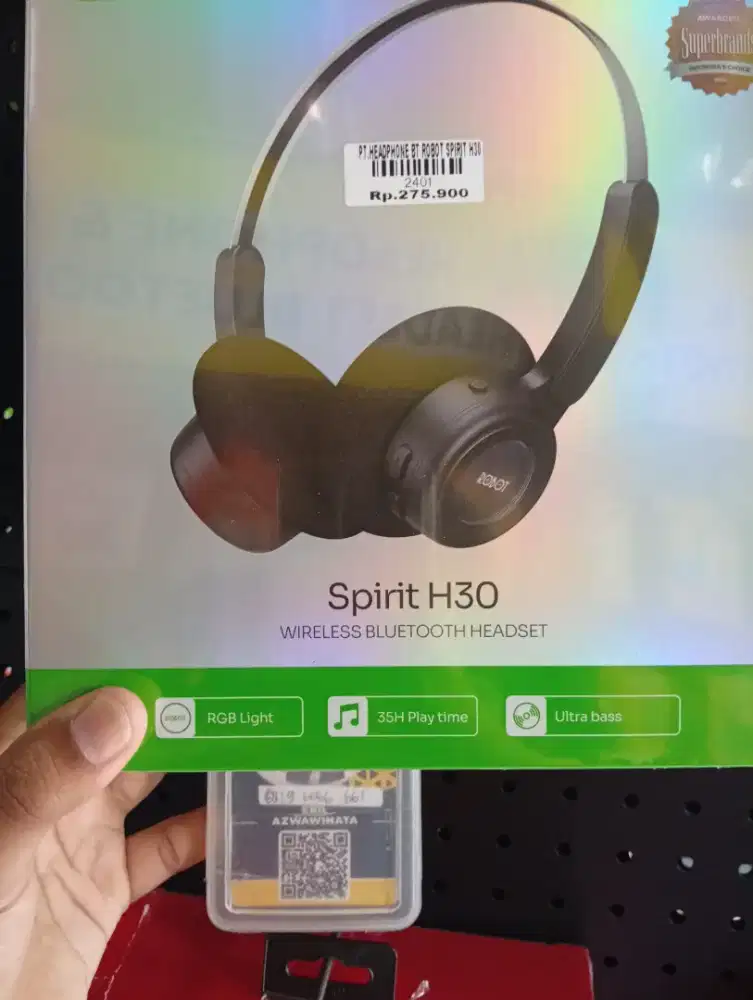 PT.HEADPHONE BT ROBOT SPIRIT H30