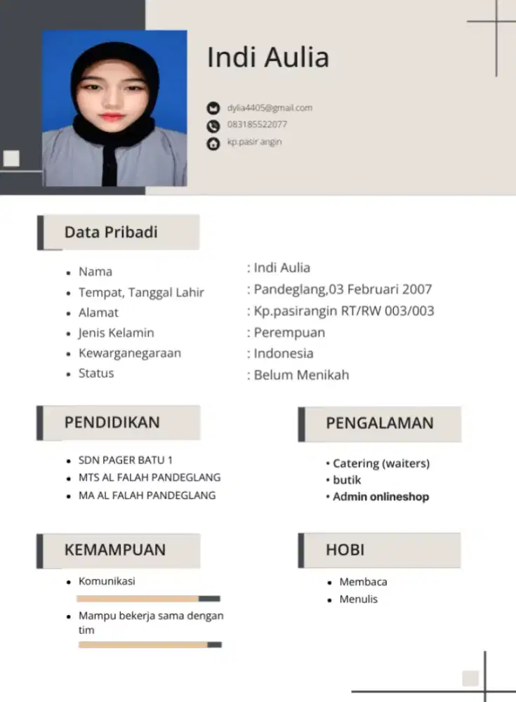Cari loker dibagian Admin/packing
