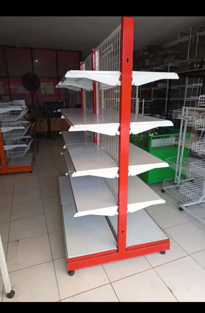 Jual rak gondola melayani grosir dan satuan