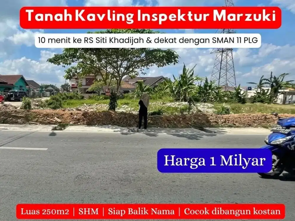 TANAH TEPI ASPAL PALEMBANG AREA PAKJO