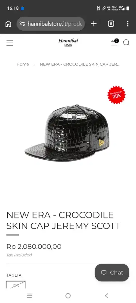 Topi New Era X Jeremy Scott 100% Leather