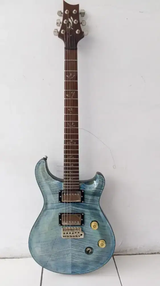 Gitar Elektrik Custom Model PRS Private Stock Blue Teal Burst