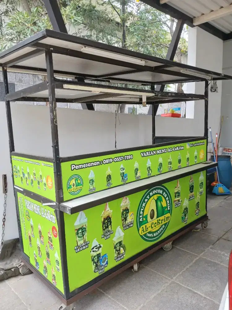 Dijual Gerobak Dagang bahan Alumunium
