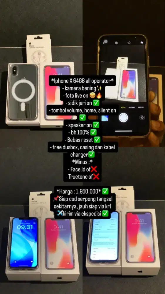 Iphone X 64GB All operator