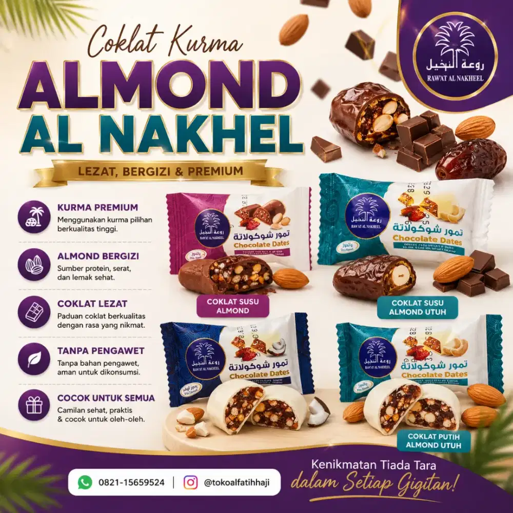 Coklat Kurma Almond