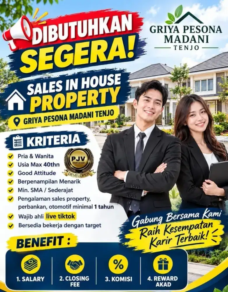 Lowongan kerja sales in-house property