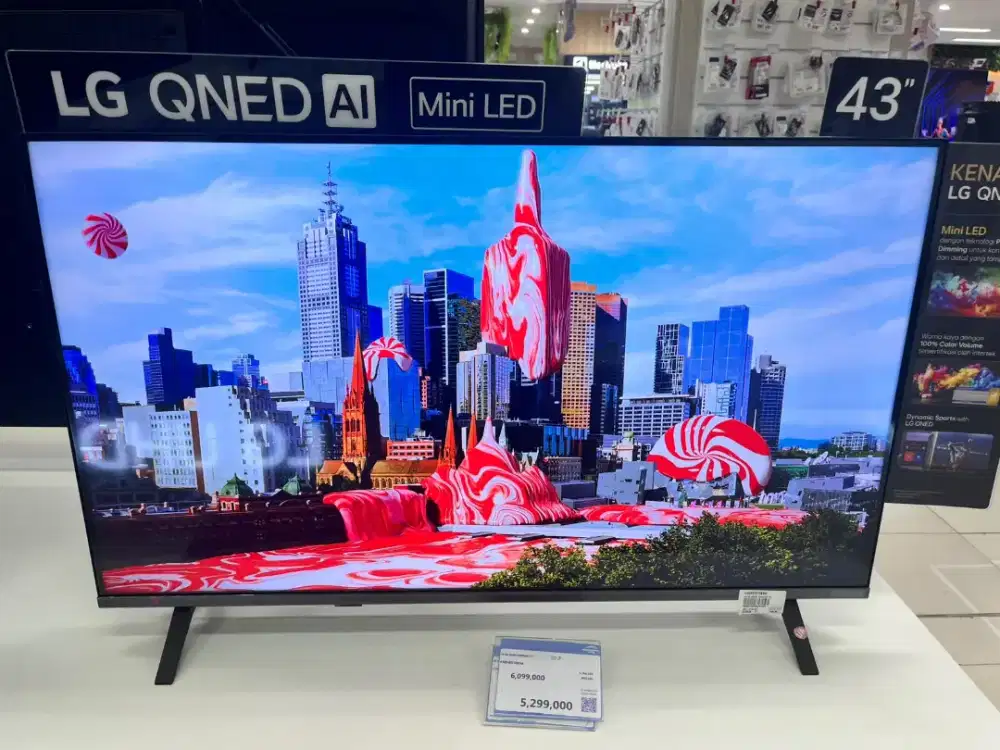 Promo LG 4K QNED AI 43 Bisa dicicil pake Aeon Fast
