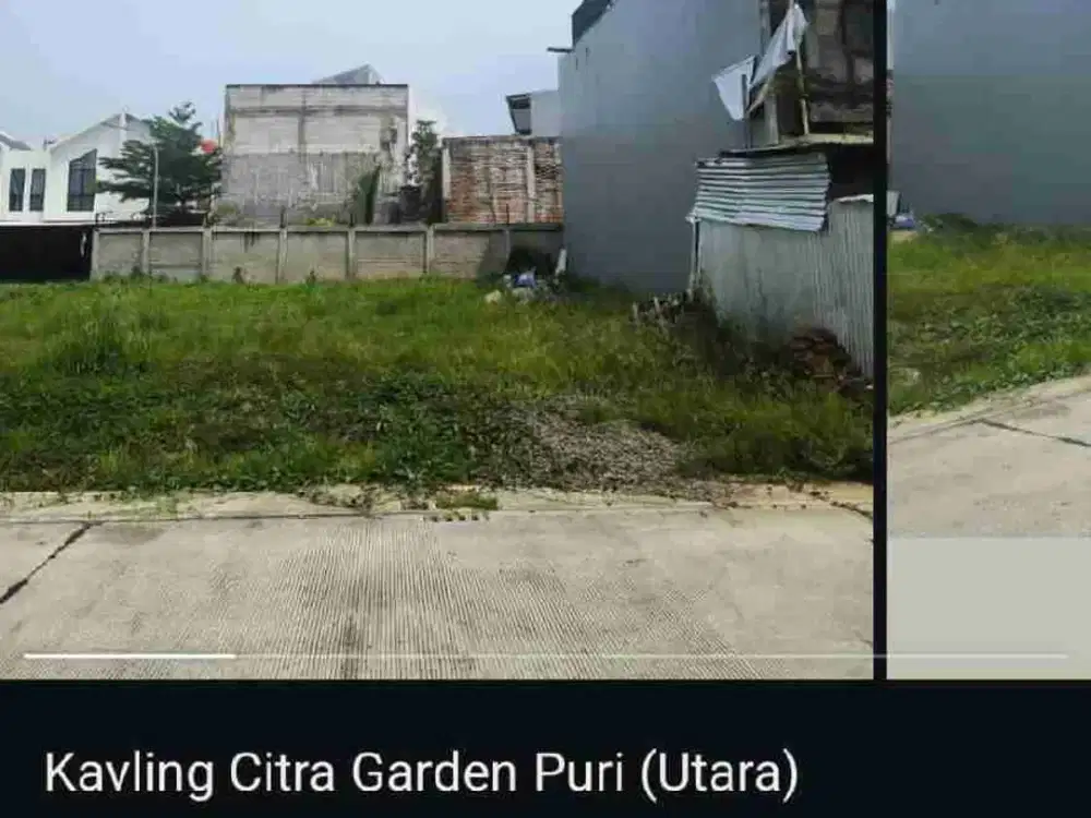 Dijual Kavling Citra Garden Puri, 5x18, 90 m2, hdp utara