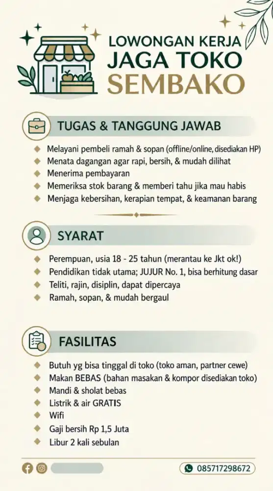 jaga warung sembako
