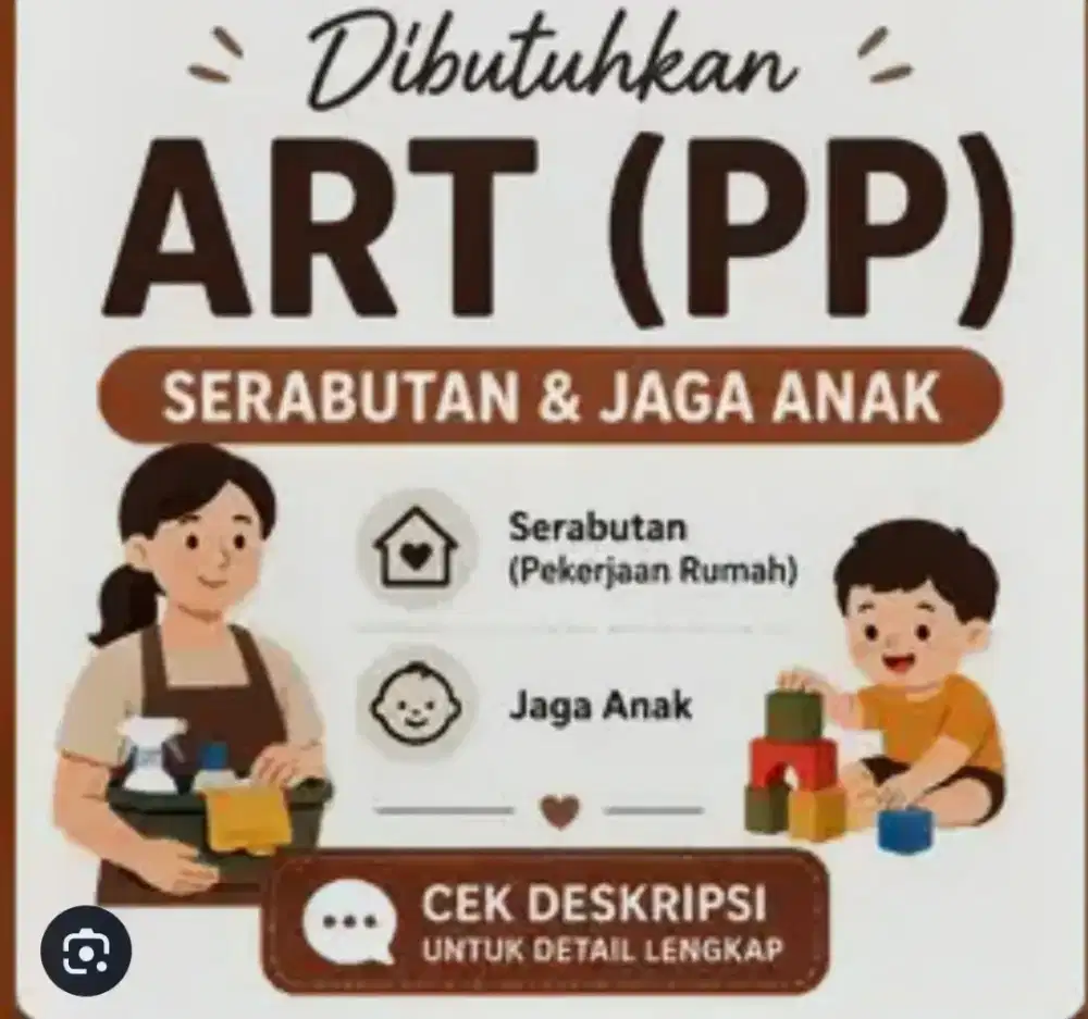 ART BEBERES & MOMONG PP (DIBANTU ART 1 LG, JADI KERJA BERDUA)