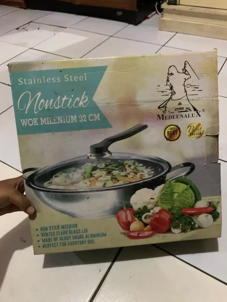Wajan pengorengan cengkung(wok pan) Anti lengket