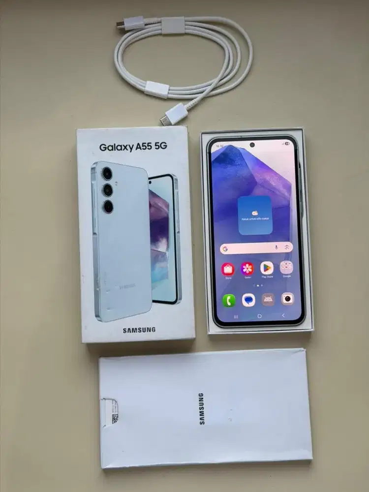 Samsung A55 5G 12/256 - Ice Blue - Resmi Indo