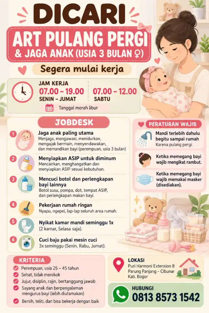 Dicari Babysitter Pulang-Pergi