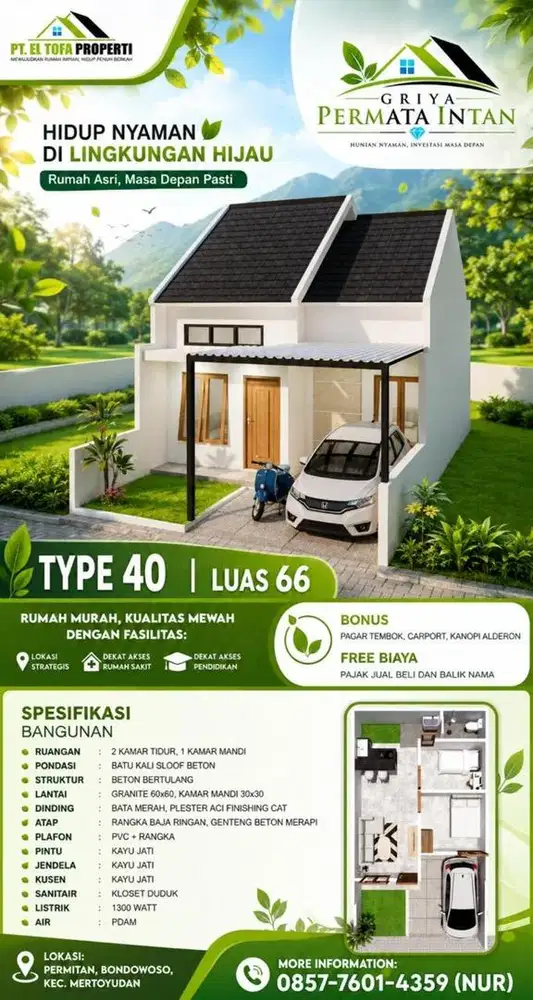 Rumah Minimalis di Mertoyudan Magelang Dekat Kampus Unimma