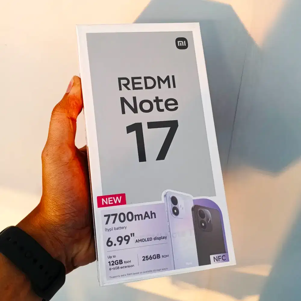 Promo REDMI NOTE 17 [6/128 GB || 6/256 GB] Bergaransi Resmi