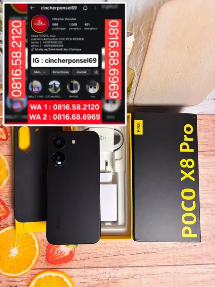 HP likenew poco X8 pro  5g 12/512 BH 100% siklus 35 grns okt 27