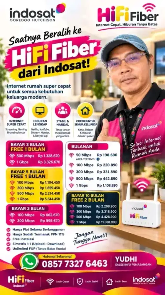 INDOSAT HIFI INTERNET RUMAH