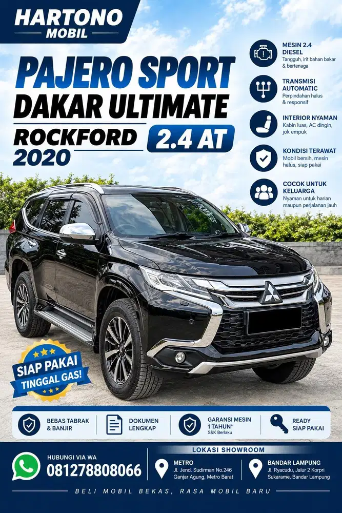 Dakar 2.4 Autometik Ultimate rockford 2020