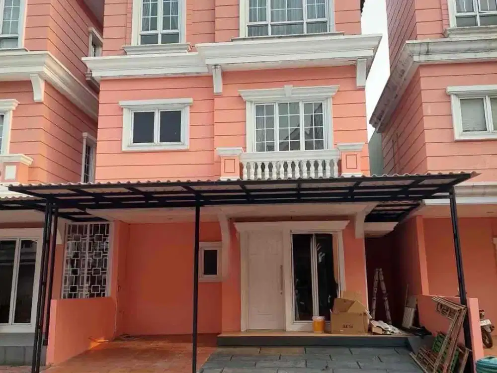 rumah sewa semi furnish bagus di cluster omaha gading serpong