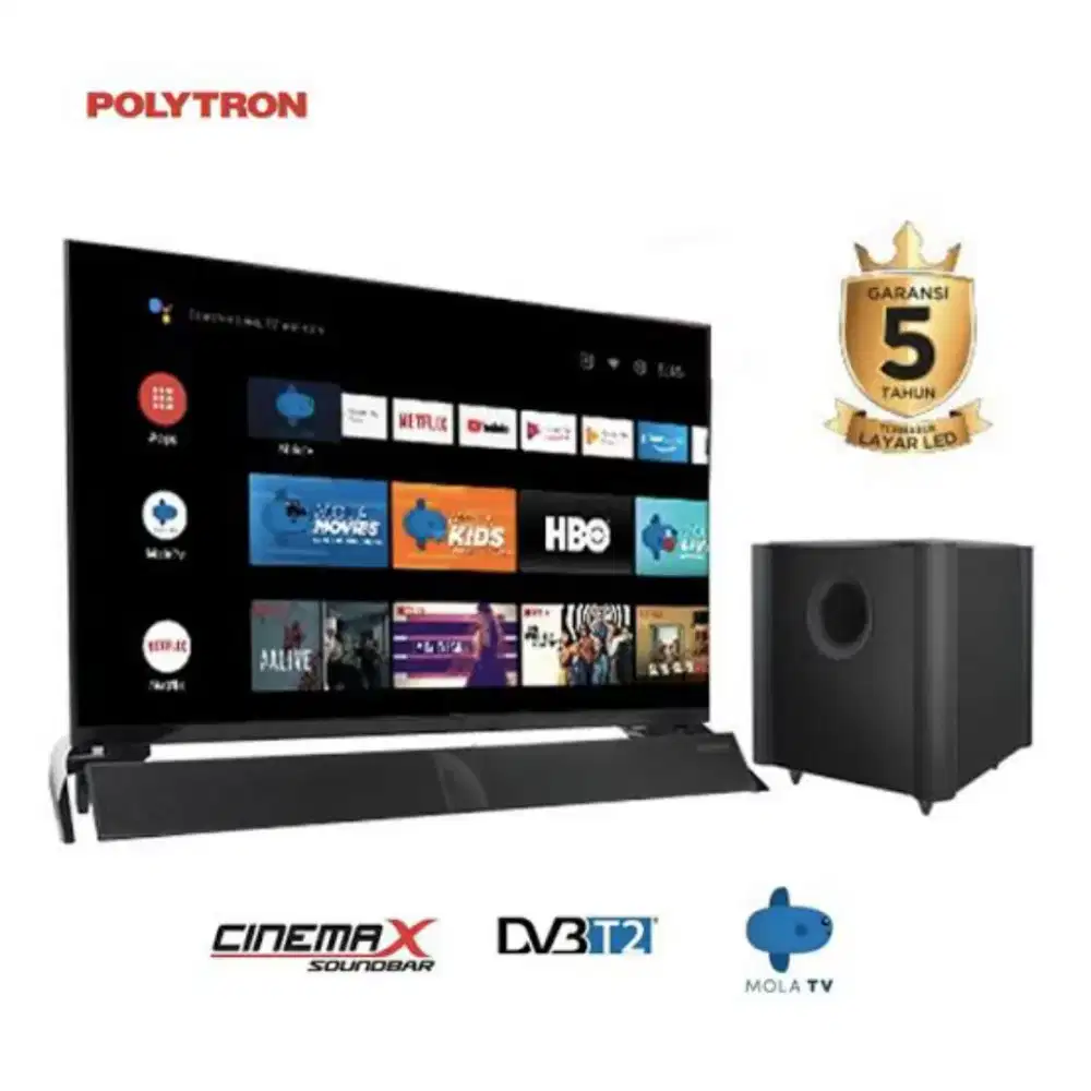 POLYTRON Smart Android TV 32 inch
, 
Digital TV (DVB – T2)