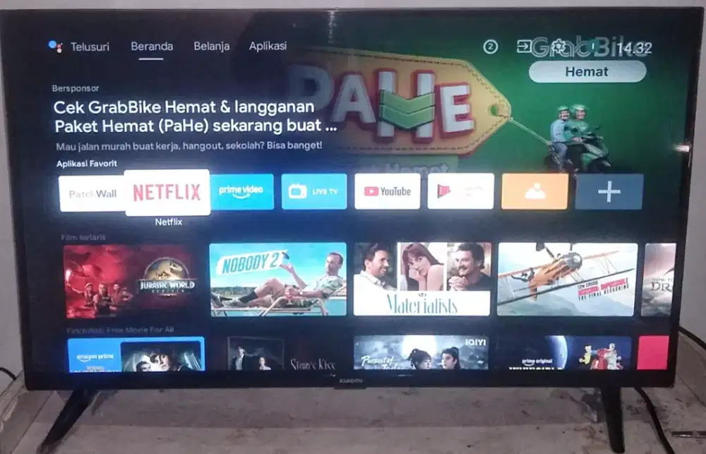 TV LED 32 INC XIAOMI ANDROID & DIGITAL BAGUS NORMAL GMBR BENING BEKUT