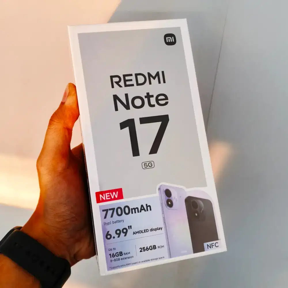 Promo REDMI NOTE 17 5G [6/128 GB || 8/256 GB] Bergaransi Resmi
