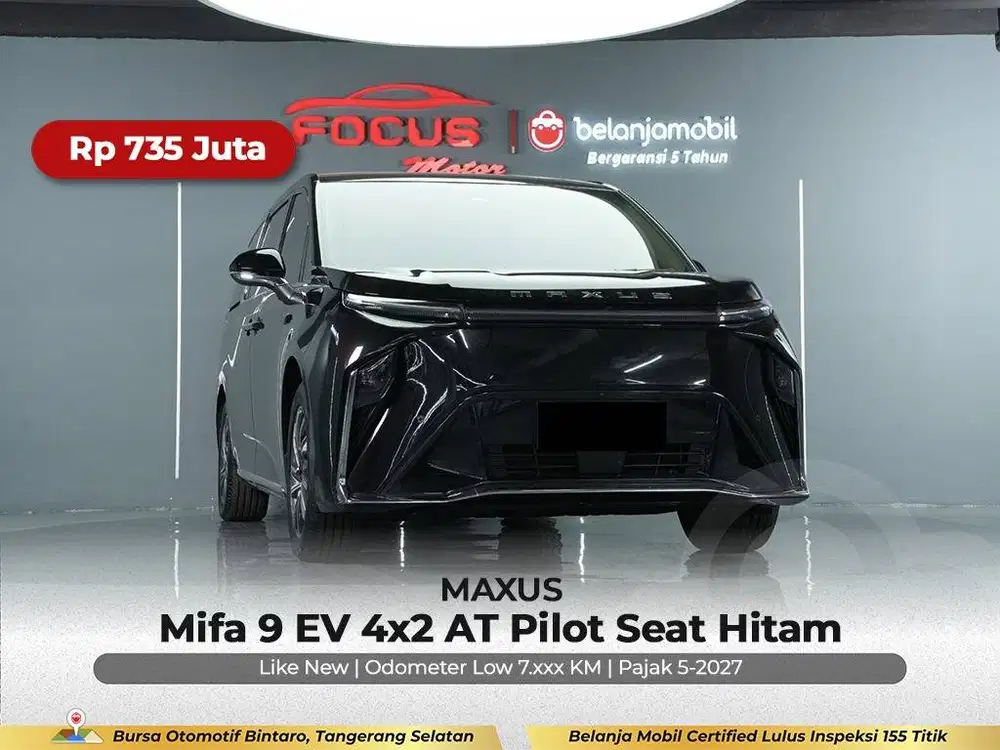 [ GARANSI 5TH KM 7RB ] Maxus Mifa9 Mifa 9 EV Pilot Seat 2026/2025/2024
