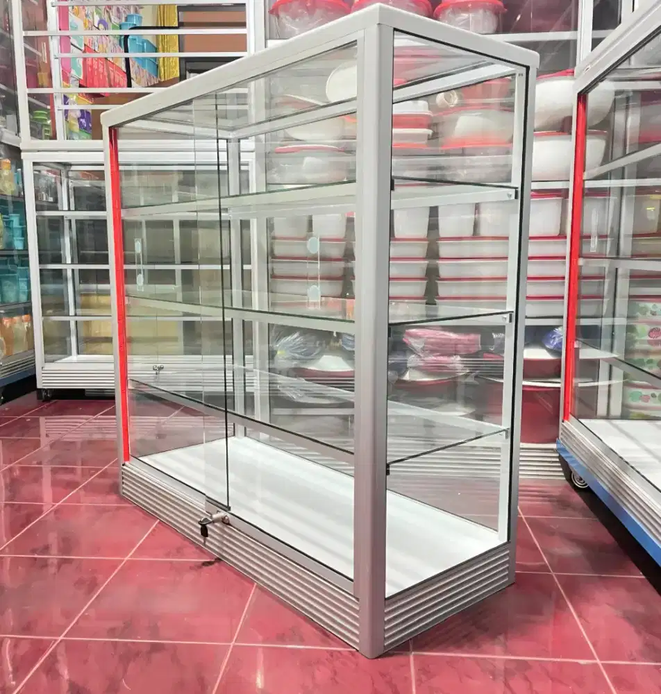 Etalase Panjang 1Mx1M Buat Perlengkapan Usaha