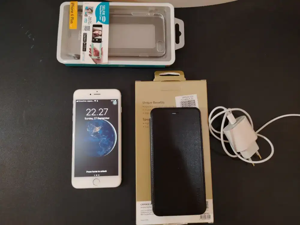 Apple Iphone 6 Plus 64Gb Ibox mulus terawat finger on bebas reset