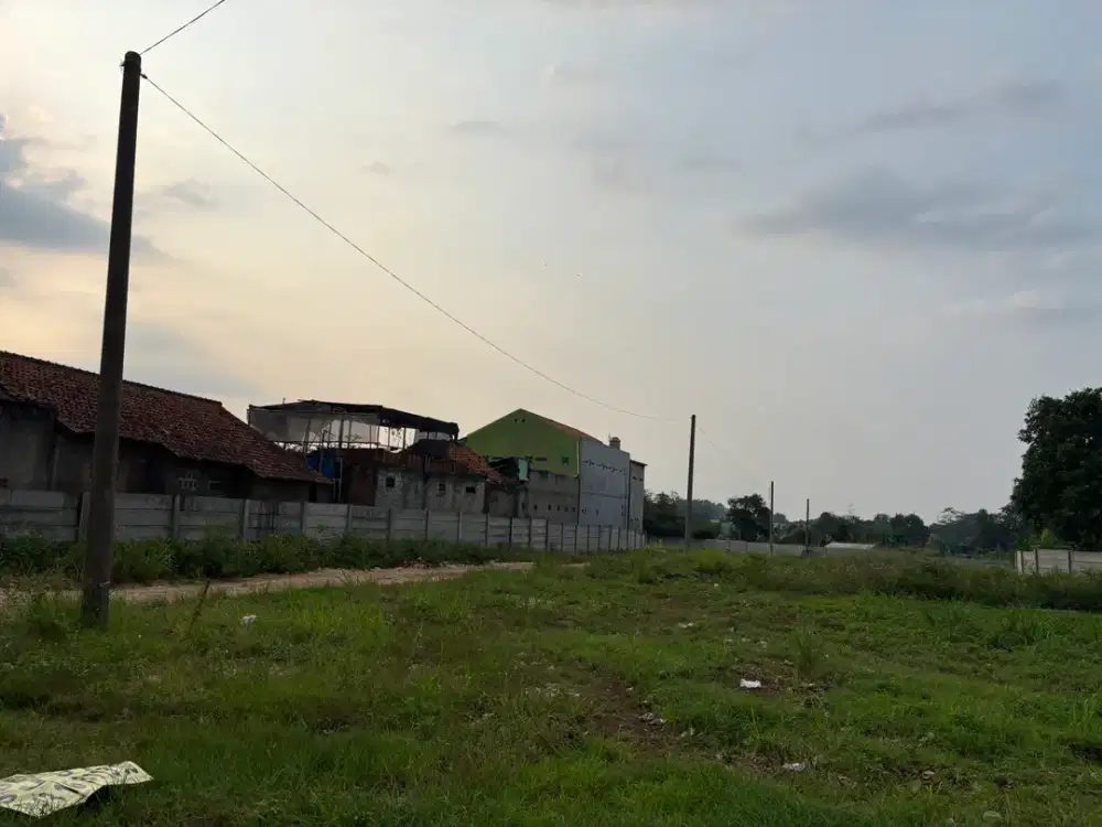 Tanah Siap Bangun - di Sewakan di Jl. Raya Setu KM 2 Pasir Angin Cileungsi