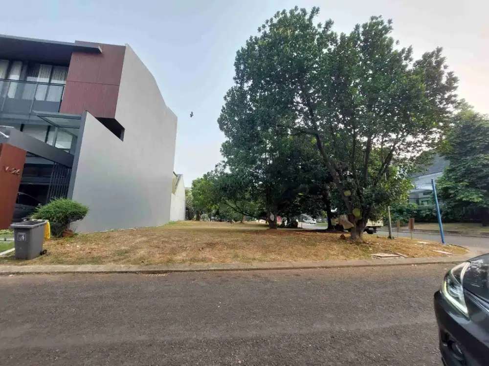 kavling hook 236m2 Alam Sutera row jalan lega