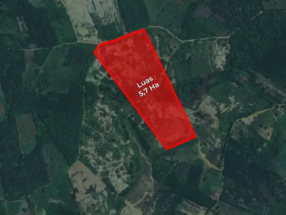 DIJUAL TANAH LUAS 5,7 HEKTARE DI KULIM, PEKANBARU — HARGA MULAI Rp100 RIBU/M²!