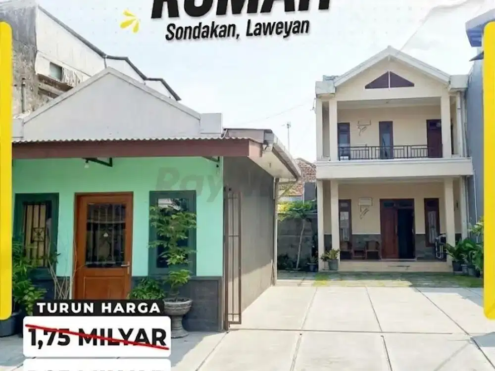 Dijual Rumah Murah Luas Laweyan Sondakan Surakarta Solo