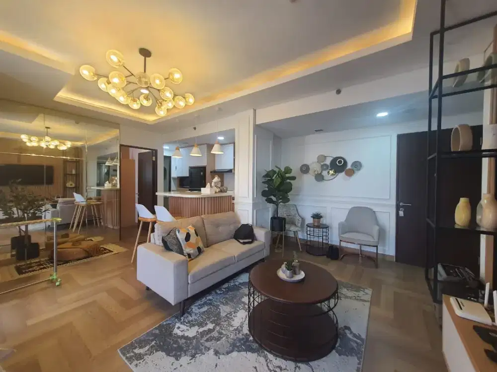 Apartemen Transpark Cibubur Double Unit Jadi Satu, Full Furnish, Nyaman Cocok Untuk Keluarga