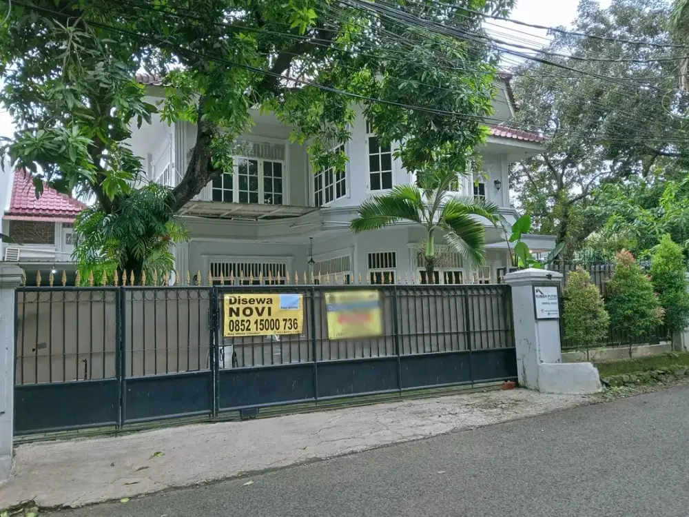 Cipayung, rumah mewah, pinggir jalan raya, 5 menit exit tol taman mini, harga nego