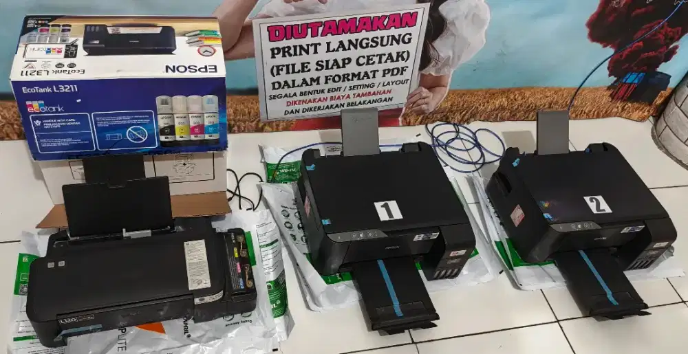 Printer All In One Scan Copy Epson L3210 Nego