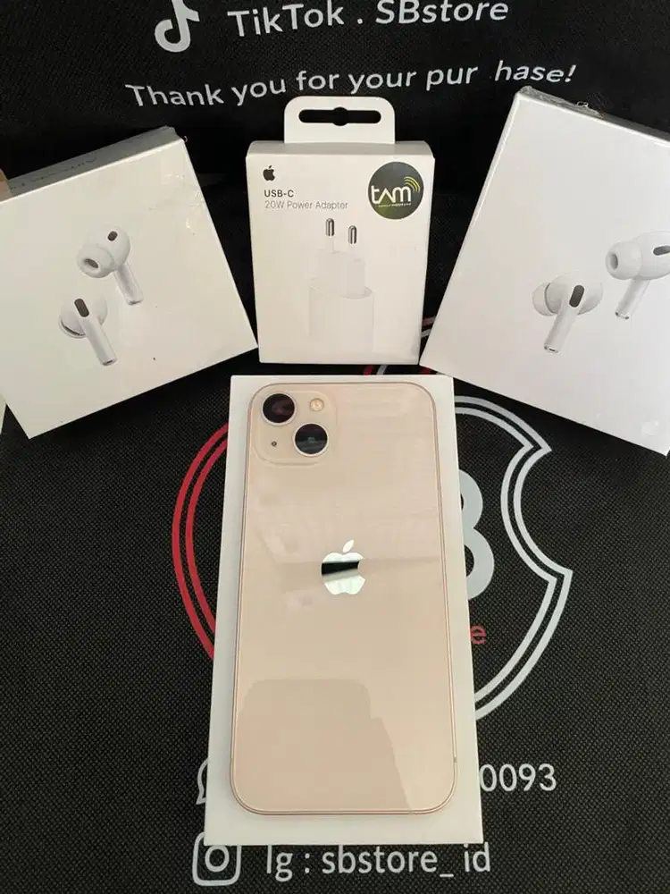 Iphone 13 256gb dualsim fisik fulset nominus mulus