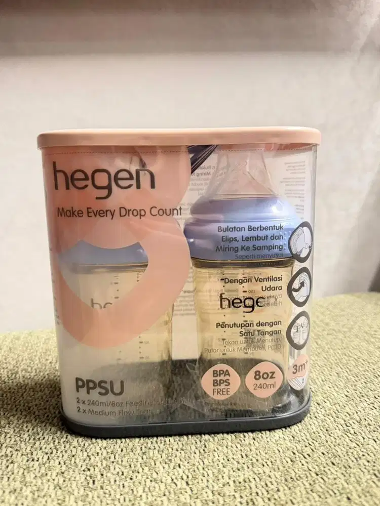 Hegen PCTO feeding bottle PPSU BLUE 240 ml- 2 packs