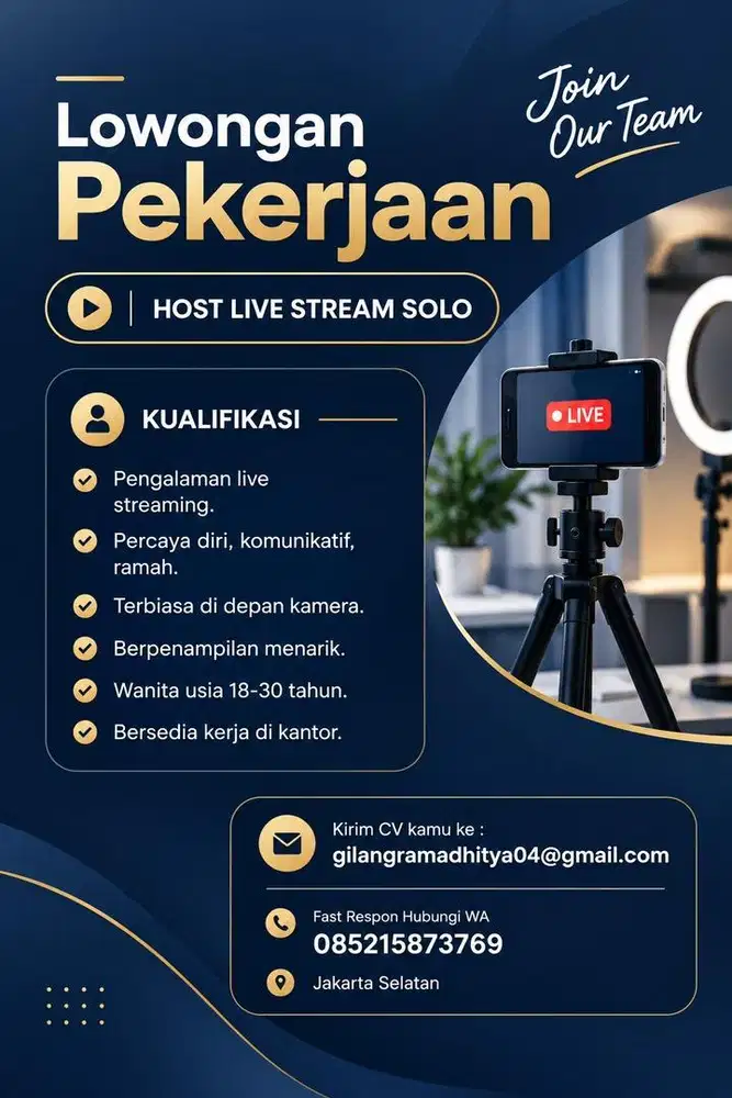 Host Live Streaming (Entertain)