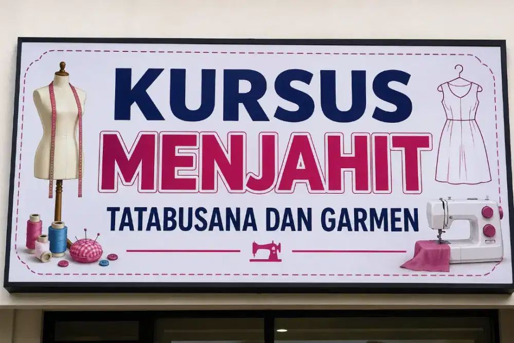 Kursus Menjahit untuk Pemula, Belajar Pola, Gamis, dan Kemeja
