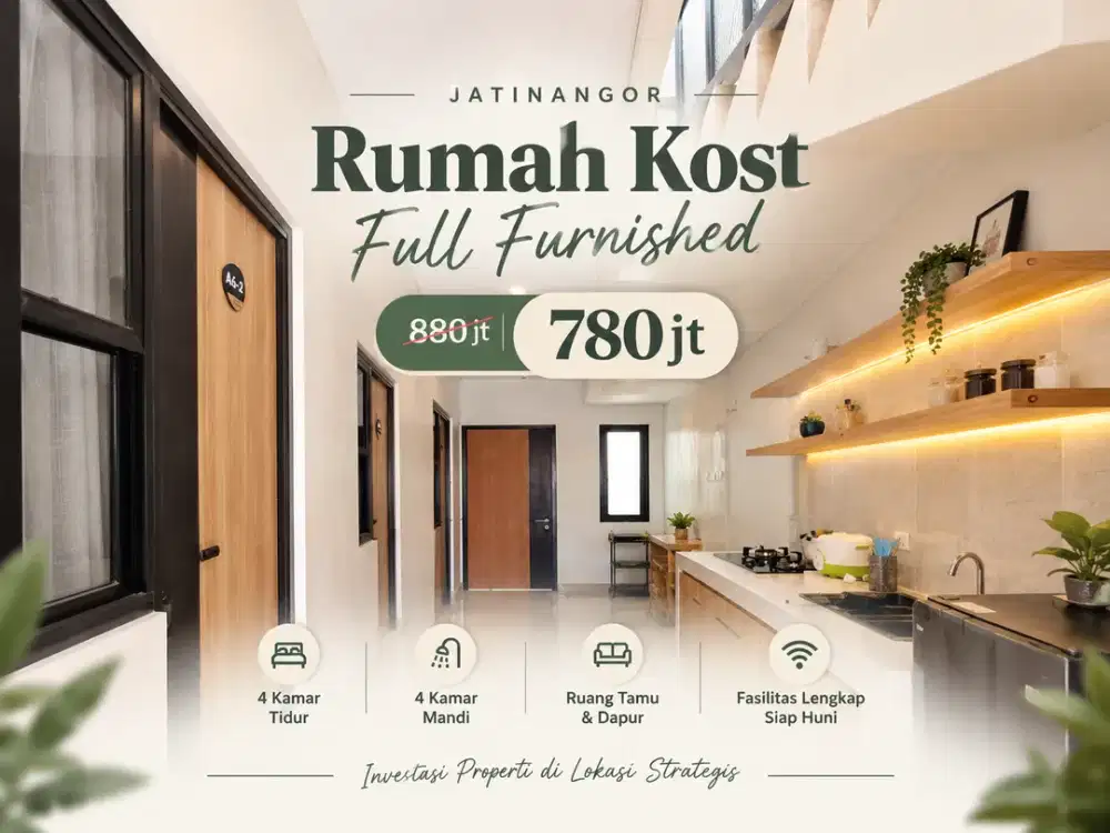 Rumah Kost 4 Kamar Jatinangor, SHM - Cocok untuk Investasi
