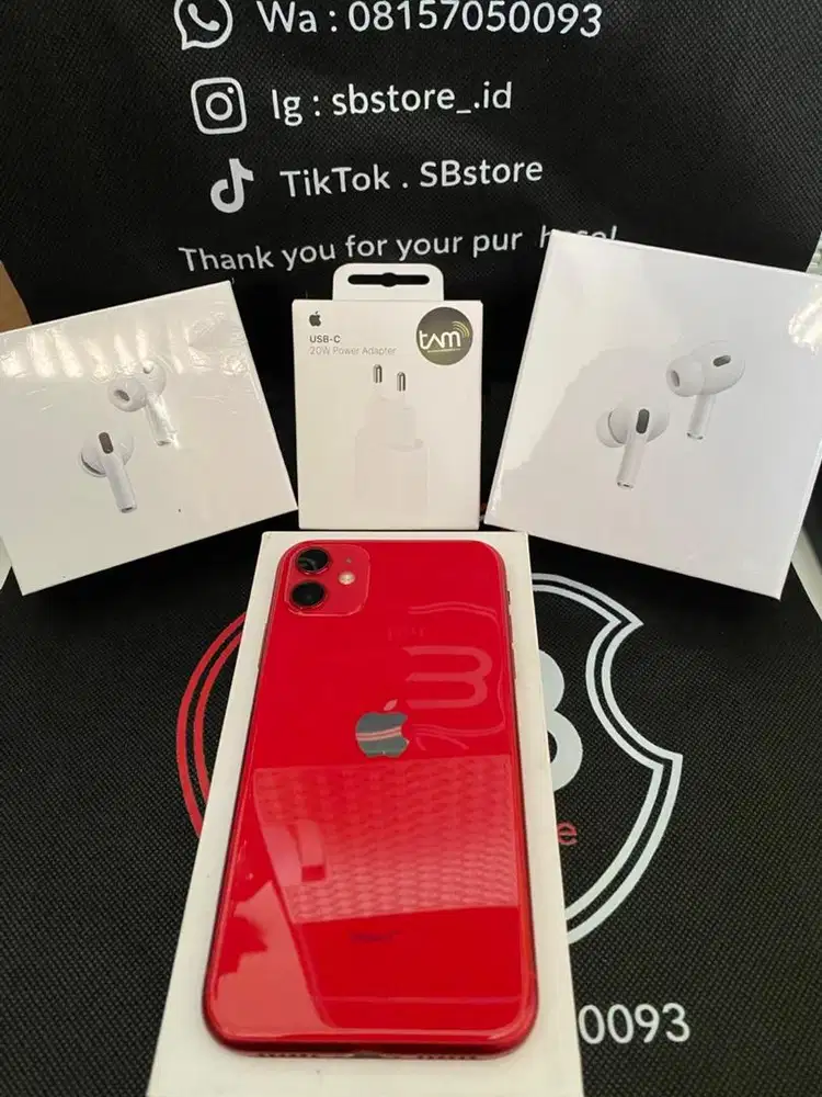 Iphone 11 64gb beacukai fulset nominus mulus