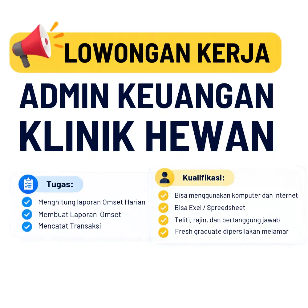 Dicari Staff IT dan Admin Keuangan