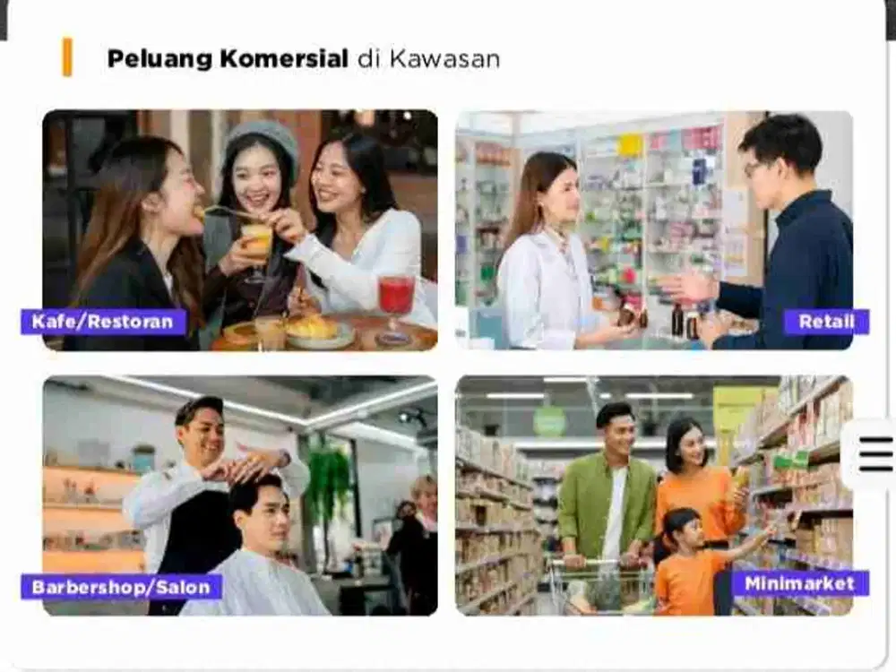 Ruko dengan konsep modern berada di dekat harapan indah