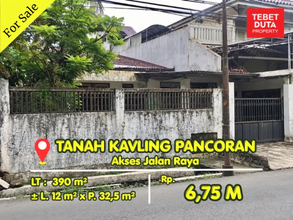 Tanah Kavling Dijual di Pengadegan Pancoran Cocok Buat Usaha & Kantor Jalan Raya